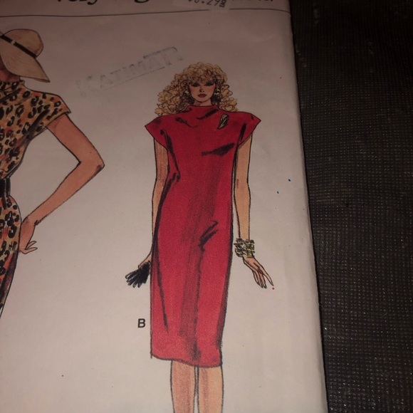 Vintage Very Easy Vogue 9896 size 14-16 stylish dress pattern . I love vogue. - Picture 3 of 5